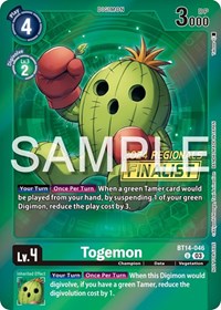Togemon (2024 Regionals Finalist) #BT14-046 U