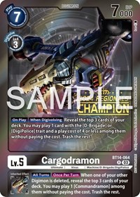 Cargodramon (2024 Regionals Champion) #BT14-064 R