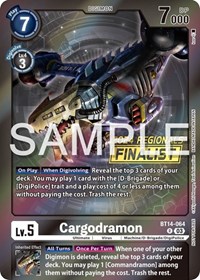 Cargodramon (2024 Regionals Finalist) #BT14-064 R