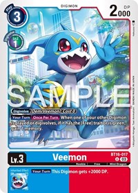 Veemon #BT16-017 U
