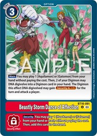 Beastly Storm Dance of Affection #BT16-091 U