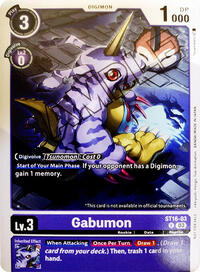 Gabumon (Demo Deck Exclusive) #ST16-03 R