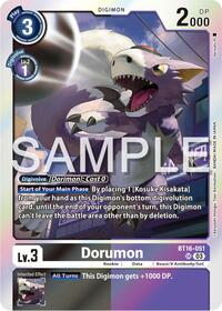 Dorumon #BT16-051 SR