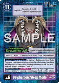 Belphemon: Sleep Mode - BT13-088 (2024 Evolution Cup) #BT13-088 R