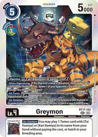 Greymon #BT17-102 SEC