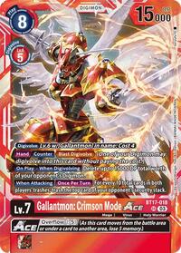 Gallantmon: Crimson Mode ACE #BT17-018 SR