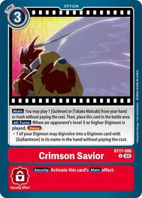 Crimson Savior #BT17-096 U