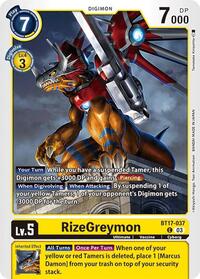 RizeGreymon #BT17-037 C