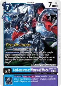 Cerberusmon: Werewolf Mode #BT17-025 U