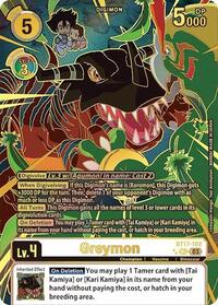 Greymon (Left) (Textured) #BT17-102 SEC