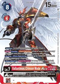 Gallantmon: Crimson Mode ACE (Alternate Art) #BT17-018 SR