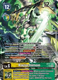 Kazuchimon (Alternate Art) #BT17-040 SR