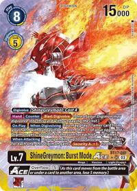 ShineGreymon: Burst Mode ACE (Alternate Art) #BT17-041 SR