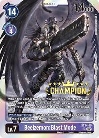 Beelzemon: Blast Mode (Digimon 3-On-3 Champion) #ST14-10 SR