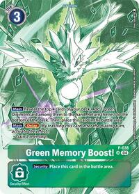 Green Memory Boost! (Starter Deck 18 Exclusive) #P-038 SR