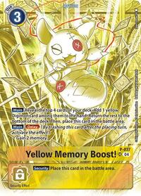 Yellow Memory Boost! (Starter Deck 19 Exclusive) #P-037 SR