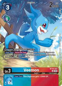 Veemon (Legend Pack 2024) #BT16-017 U
