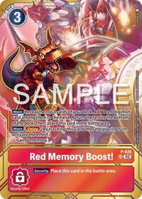 Red Memory Boost! - P-035 (Premium Card Collection - Memory Boost! Set) #P-035 P