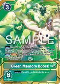 Green Memory Boost! - P-038 (Premium Card Collection - Memory Boost! Set) #P-038 P