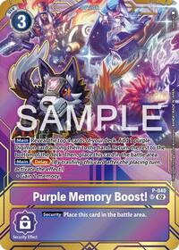 Purple Memory Boost! - P-040 (Premium Card Collection - Memory Boost! Set) #P-040 P