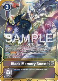Black Memory Boost! - P-039 (Premium Card Collection - Memory Boost! Set) #P-039 P