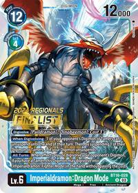 Imperialdramon: Dragon Mode (2024 Regionals Finalist) #BT16-028 R