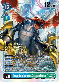 Imperialdramon: Dragon Mode (2024 Regionals Champion) #BT16-028 R