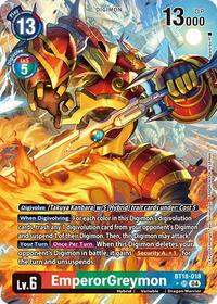 EmperorGreymon (Alternate Art) #BT18-018 SR