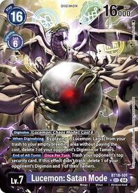 Lucemon: Satan Mode (Alternate Art) #BT18-101 SEC