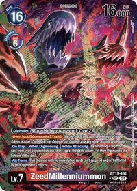 ZeedMillenniummon (Alternate Art) #BT19-101 SEC