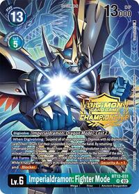 Imperialdramon: Fighter Mode (Championship 2024 Gold Stamp Card Set) #BT12-031 SR