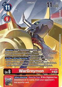 WarGreymon (Omnimon Binder Set) #BT17-015 R