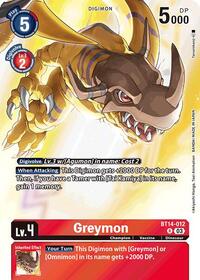 Greymon (Omnimon Binder Set) #BT14-012 R