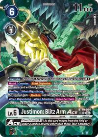 Justimon: Blitz Arm ACE (Alternate Art) #BT19-064 SR