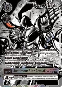 Justimon: Blitz Arm ACE (Textured) #BT19-064 SR