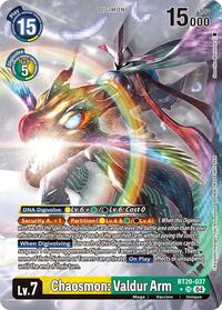 Chaosmon: Valdur Arm (Alternate Art) #BT20-037 SR