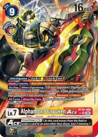 Alphamon: Ouryuken ACE (Alternate Art) #BT20-060 SR
