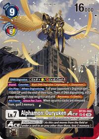 Alphamon: Ouryuken ACE (Textured) #BT20-060 SR