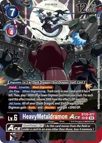 HeavyMetaldramon ACE (Textured) #BT20-077 SR