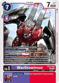 WarGrowlmon #BT21-076 U