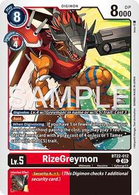 RizeGreymon #BT22-012 C