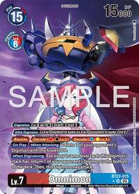 Omnimon (Alternate Art) #BT22-015 SR
