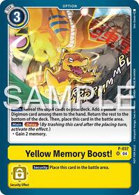 Yellow Memory Boost! (Time Stranger Demo Deck) #P-037 SR