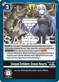 Unique Emblem: Gravel Hearts #EX10-069 U