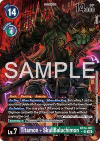 Titamon + SkullBaluchimon (Alternate Art) #BT24-081 SR