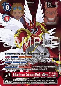 Gallantmon: Crimson Mode ACE (Alternate Art) #BT17-018 SR