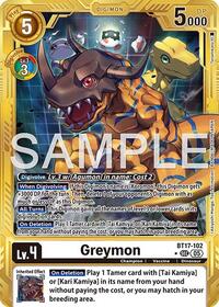 Greymon - BT17-102 (Gold Border) #BT17-102 SEC