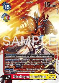 ShineGreymon: Burst Mode (Reprint) #BT13-020 SR