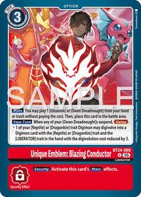 Unique Emblem: Blazing Conductor #BT24-089 U