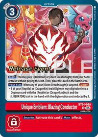 Unique Emblem: Blazing Conductor #BT24-089 U